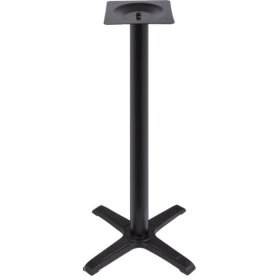 Base de mesa CARIBE, alta, negra, base de 56 x 56 cms, altura 110 cms