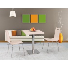 Base de mesa IPANEMA, acero inoxidable, base de 45 x 45 cms, altura 72 cms