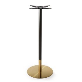 Base de mesa VERSALLES NEW, alta, dorada y negra, 43 cms de diámetro, altura 110 cms - Bases de mesa