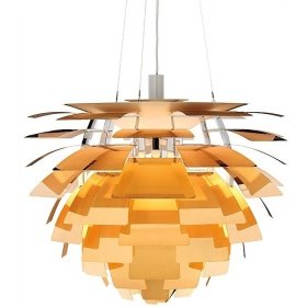 Lámpara ARTIC, aluminio, dorada, 60 cms. de diámetro - Lámparas de diseño