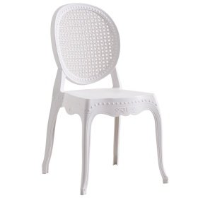 Silla CIBELES, apilable, polipropileno blanco - SILLAS