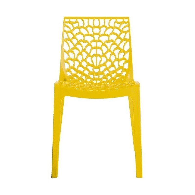 Silla CAPRICHO, polipropileno amarillo* - Chollos