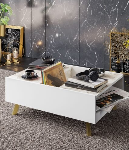 Mesa baja SEILOE   white 895 - Mesas auxiliares y de centro