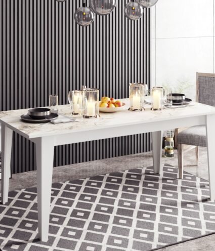 Mesa  comedor NAESI   white - MESAS