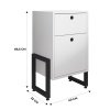 white  WOLLmultiusos  black 2 cajones MDP miel - Cajoneras - Bucs