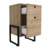 white  WOLLmultiusos  black 2 cajones MDP miel - Cajoneras - Bucs