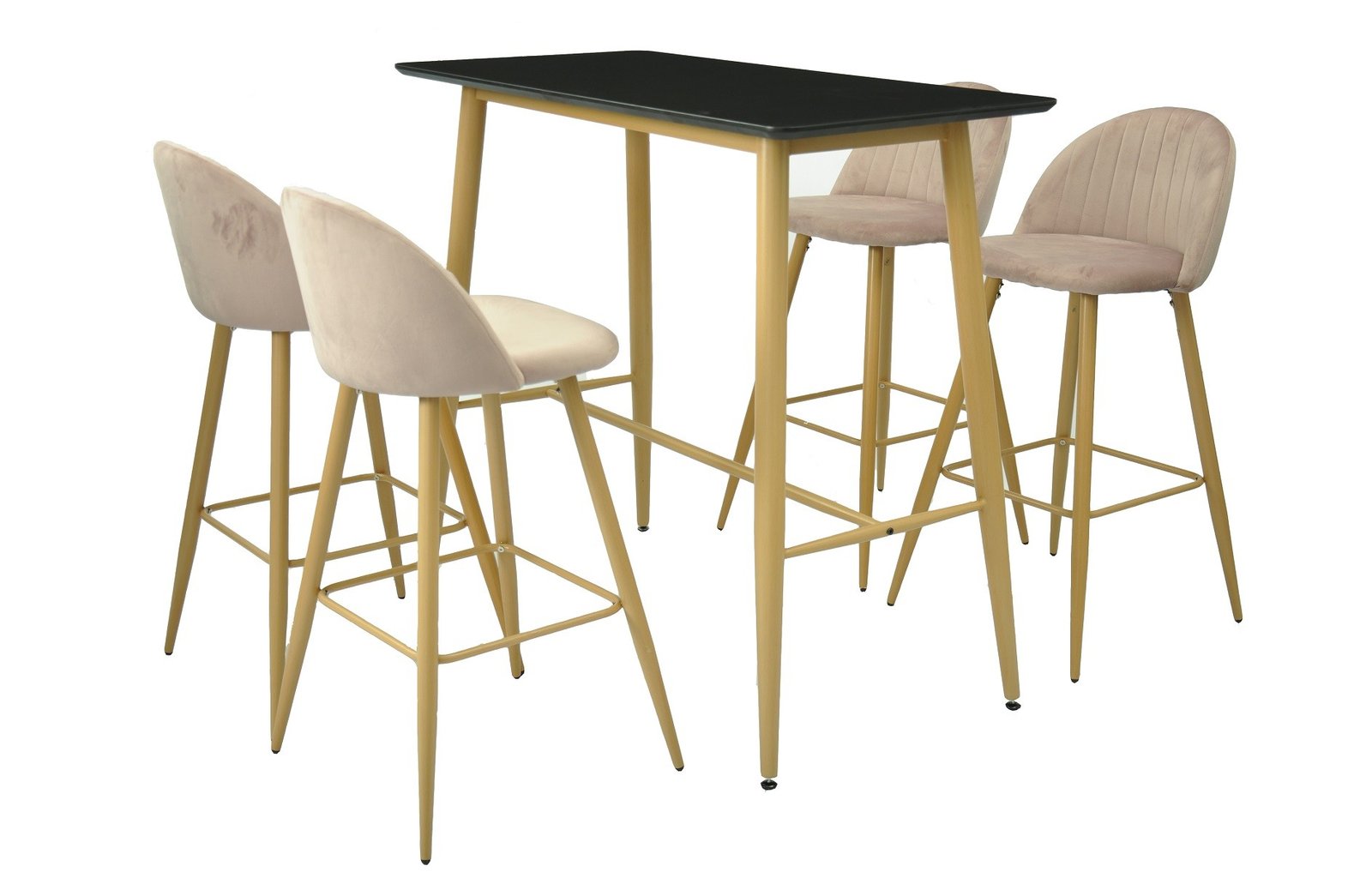 Mesa GOBBI, alta, metal, negra, 120 x 60 cms - MESAS