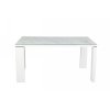 Mesa FERAY, apilable, epoxi plata, tablero fenólico blanco, 69 x 69 cms. - MESAS