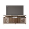 Mueble TV NEW JOY, buriti y blanco roto, 160 cms. - SALÓN