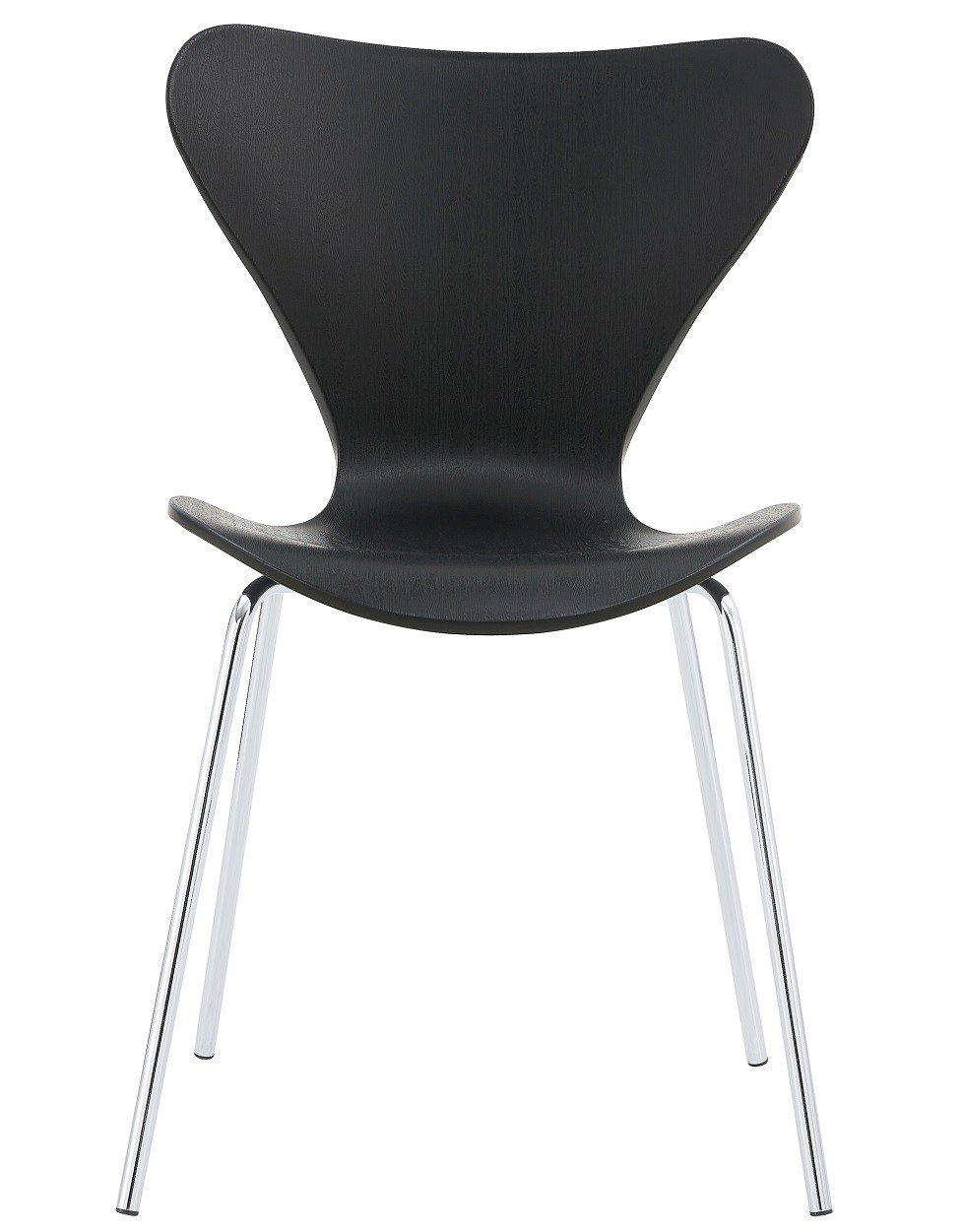 Silla ARNE NEW, cromada, polipropileno negro - Sillas de interior para hostelería