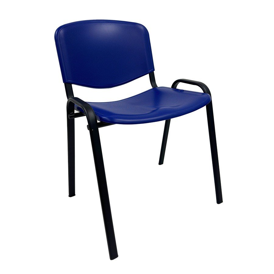 Silla ZANI black plástico blue - OFICINA