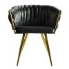 Sillón KING  dorado  white   oscuro - SILLAS