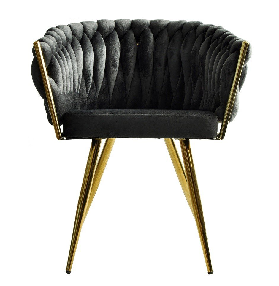Sillón KING dorado white grey oscuro - SILLAS