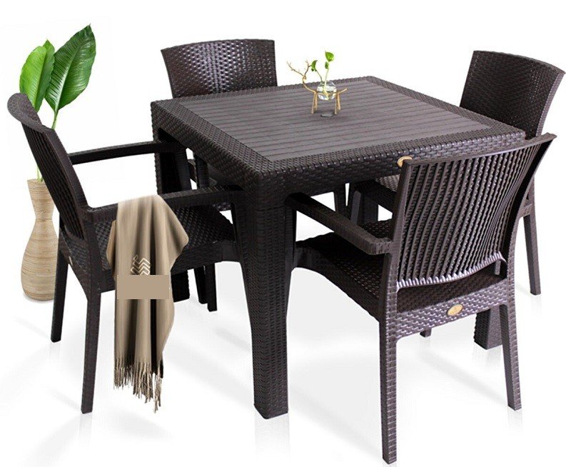 Sillón LIDO, apilable, polipropileno negro - Chollos