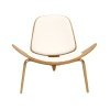 Sillón RDICNO palo pink simill white - Butacas y Sillones de diseño