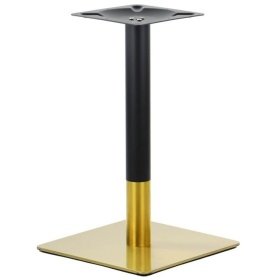 Base de mesa VERSALLES NEW 72 CUDO, dorada y negra, 45 x 45 cms, altura 72 cms - Bases de mesa