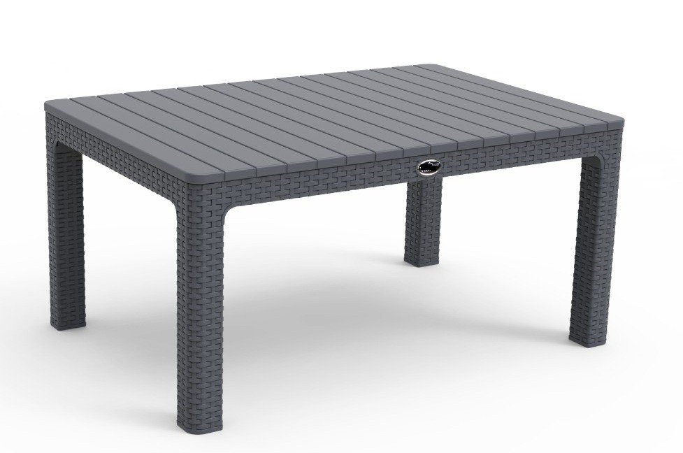 Mesa ALBUFEIRA, baja, polipropileno gris, 90 x 60 cms - Mesas auxiliares