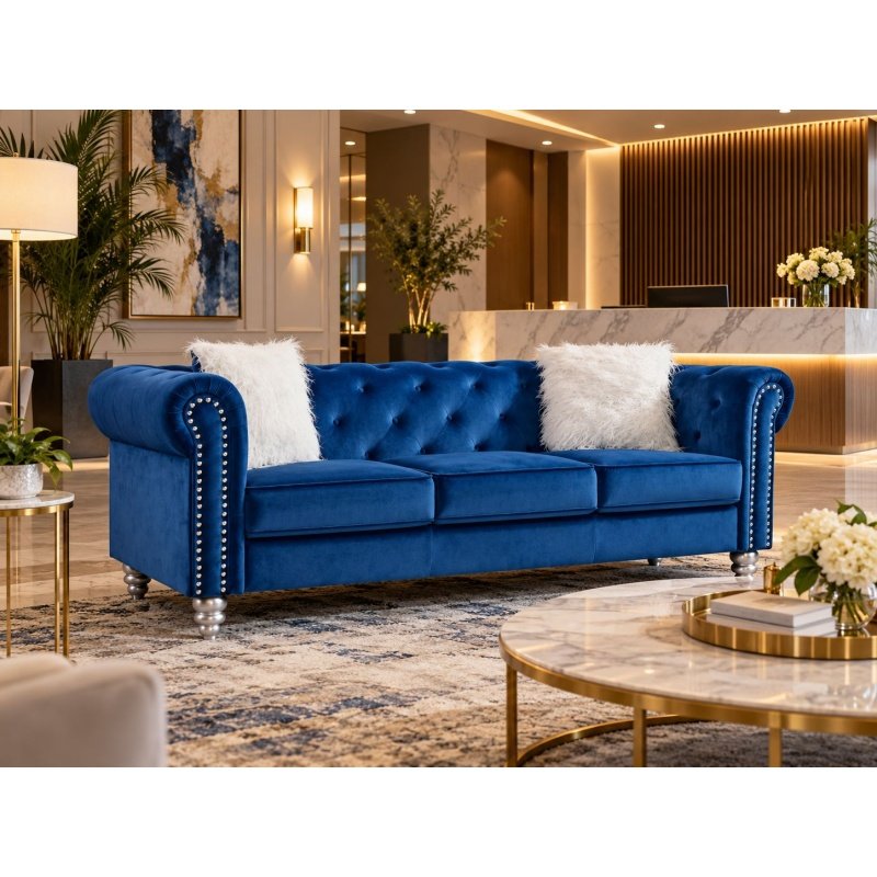 Sofa Chester DARIAN 3 plazas Blue - CLASICOS DEL DISEÑO