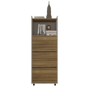 Archivador ODISTU 3 gavetas bi miel cacao - Armarios - Librerías