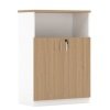 Armario ZZOREA 160 2 puertas altas white roble - Armarios - Librerías