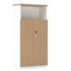 Armario ZZOREA medio 2 puertas white roble - Armarios - Librerías