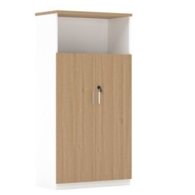 Armario ZZOREA 160  2 puertas altas white roble - Armarios - Librerías