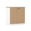 Armario ZZOREA medio 2 puertas white roble - Armarios - Librerías