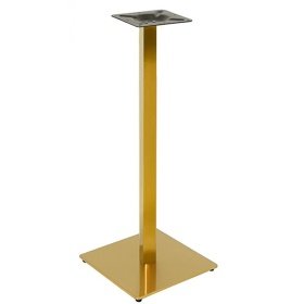 mesa ROCATRO 110DO alta  inox dorada - Bases de mesa