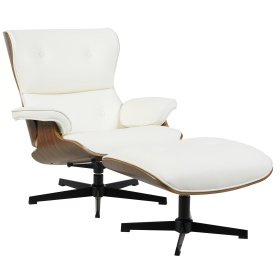 Butaca con ottoman CARIMEA   simill white - Butacas y Sillones