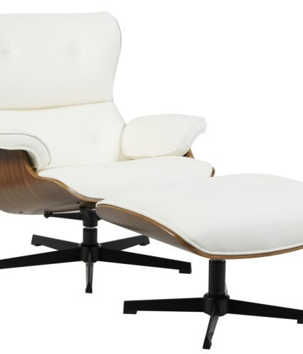 Butaca con ottoman CARIMEA   simill white - Butacas y Sillones