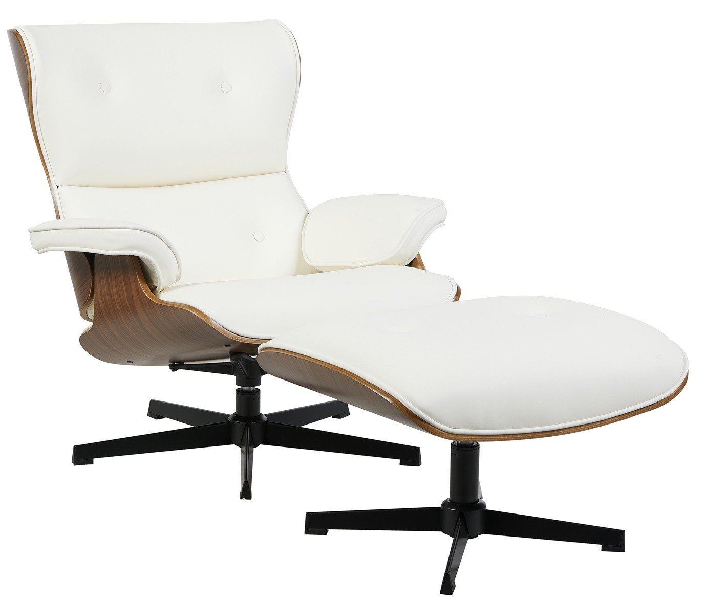 Butaca con ottoman CARIMEA simill white - Butacas y Sillones