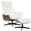 Butaca con ottoman PAROUE   simill beige - Butacas y Sillones