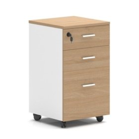 white  ZZOREA  3 cajones white roble - Cajoneras - Bucs