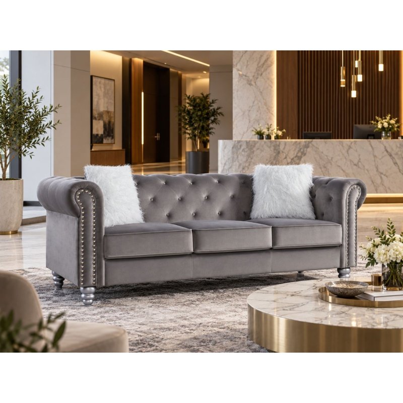 Sofa Chester DARIAN 3 plazas Grey - CLASICOS DEL DISEÑO