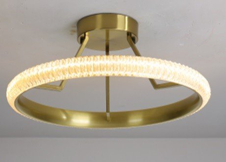 Lámpara RKABE TRE60 techo dorada - Lámparas colgantes y de techo