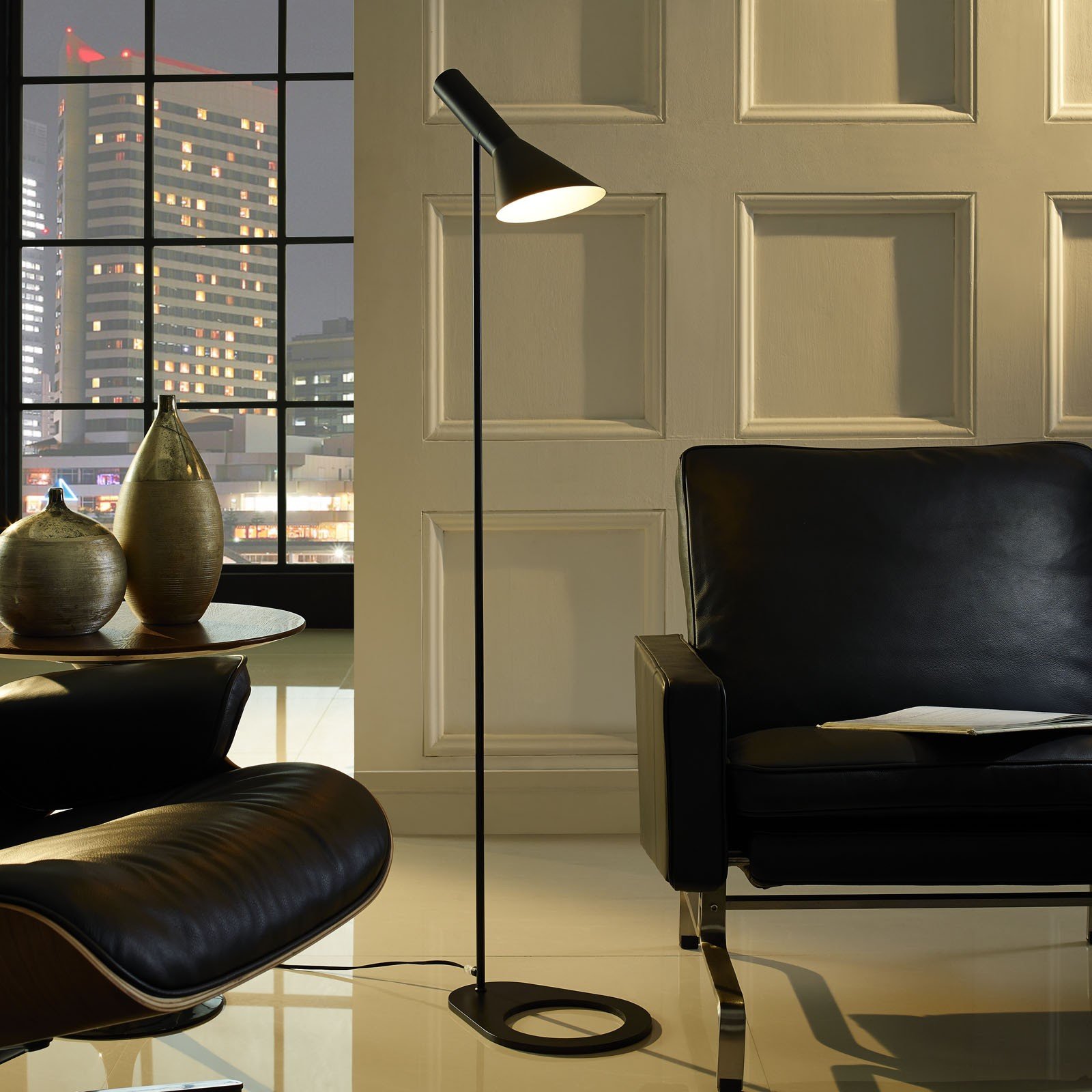 Lámpara COBJA black - Lámparas de pie