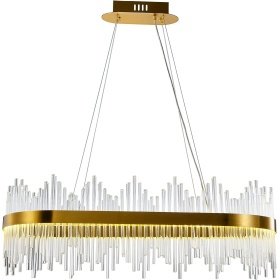 Lámpara RAIWE dorada - Lámparas colgantes y de techo