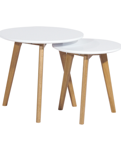 Mesa CCRAA – nido – 2 mesas baja  lacada white - Mesas auxiliares y de centro