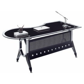 Mesa  oficina GNELOCO forma a recha vidrio  black - Mesas de Oficina - Office Home