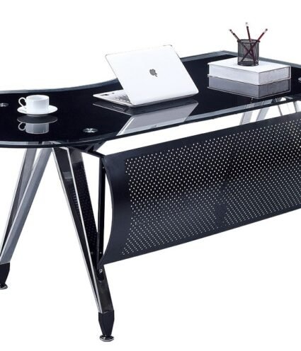 Mesa  oficina GNAMA forma a recha vidrio  black - Mesas de Oficina - Office Home