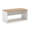 Ala  mesa  oficina LPIVO 80 white roble 80 x - Mesas de Oficina