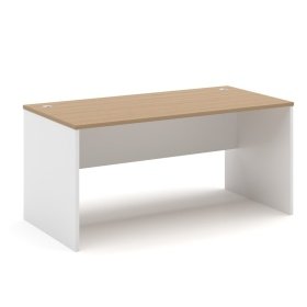Mesa  oficina LPIVO 180 white roble 1 - Mesas de Oficina