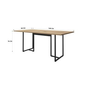 Mesa MEPRI 25  black  MDP  avel - Mesas de comedor
