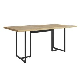 Mesa MEPRI 40  black  MDP  natural - Mesas de comedor