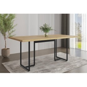 Mesa MEPRI 40  black  MDP  natural - Mesas de comedor