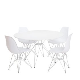 Mesa STAR  lacada white - Mesas de diseño