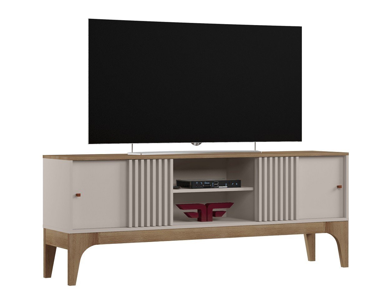 Mueble TV ANCIREFLO white roto cedr - SALÓN