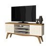 Mueble TV LIZ white roto matte - MUEBLES PARA SALÓN