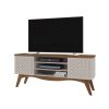 Mueble TV LIZ white roto cedro - MUEBLES PARA SALÓN