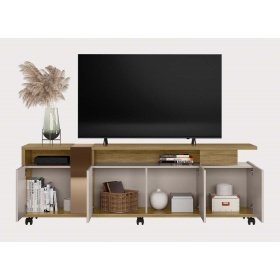 Mueble TV FED STALCRI miel cacao - MUEBLES PARA SALÓN